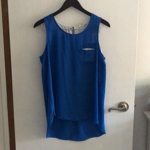Blue tunic tank top
